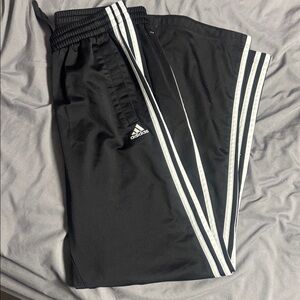 Adidas Y2K Black Track Pants Mid Rise Sporty Relaxed Fit